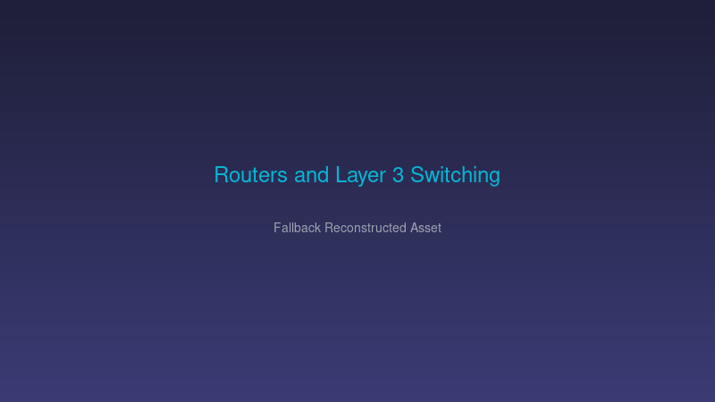 Diagram illustrating the difference between Layer 2 MAC switching and Layer 3 IP routing hardware